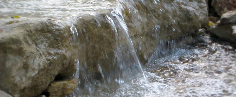 fontaine naturelle dans votre bassin